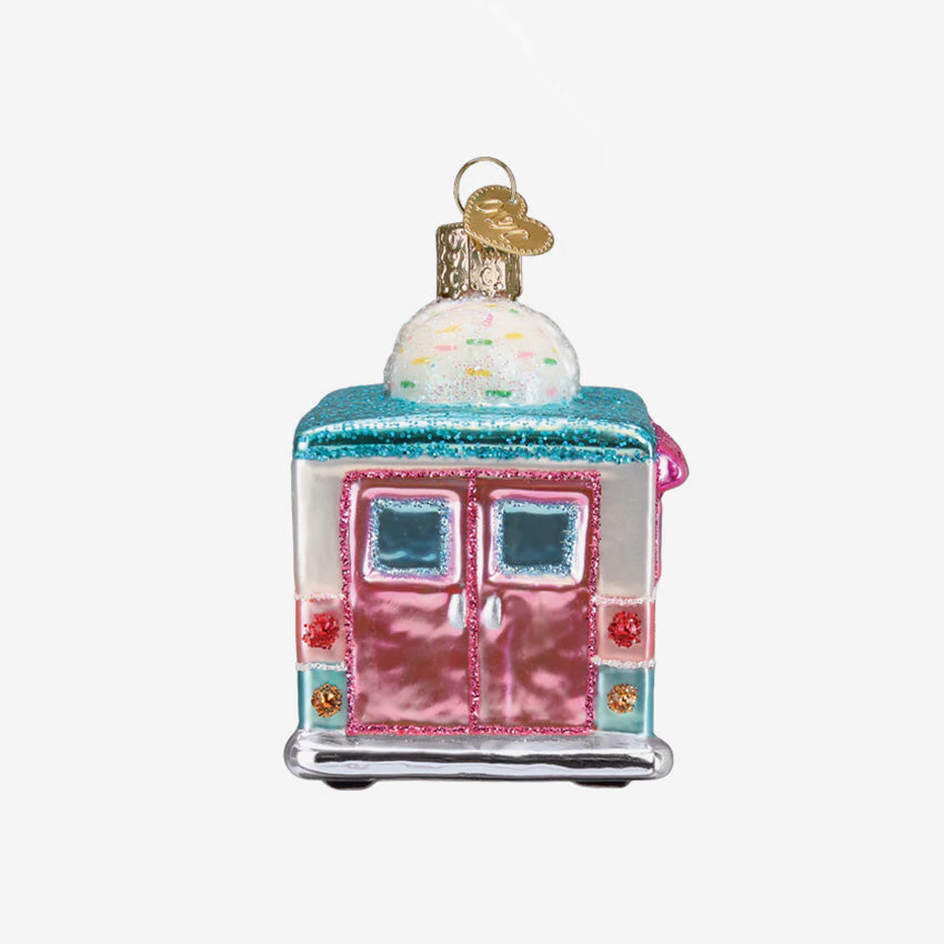Old World Christmas | Ornement en verre soufflé - Camion de crème glacés