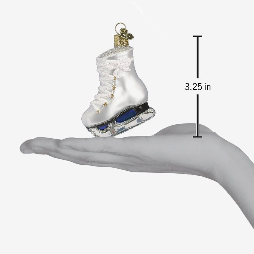 Old World Christmas | Blown Glass Ornament - Ice Skate