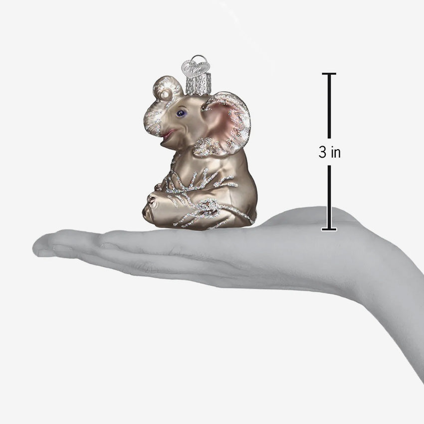 Old World Christmas | Blown Glass Ornament - Little Elephant