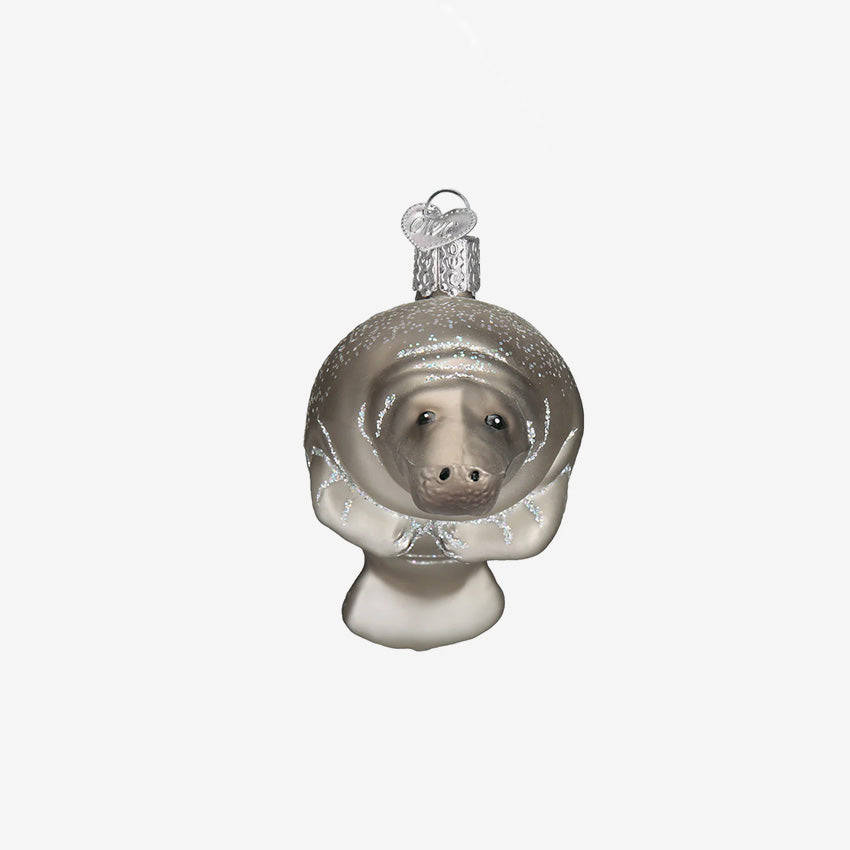 Old World Christmas | Blown Glass Ornament - Manatee