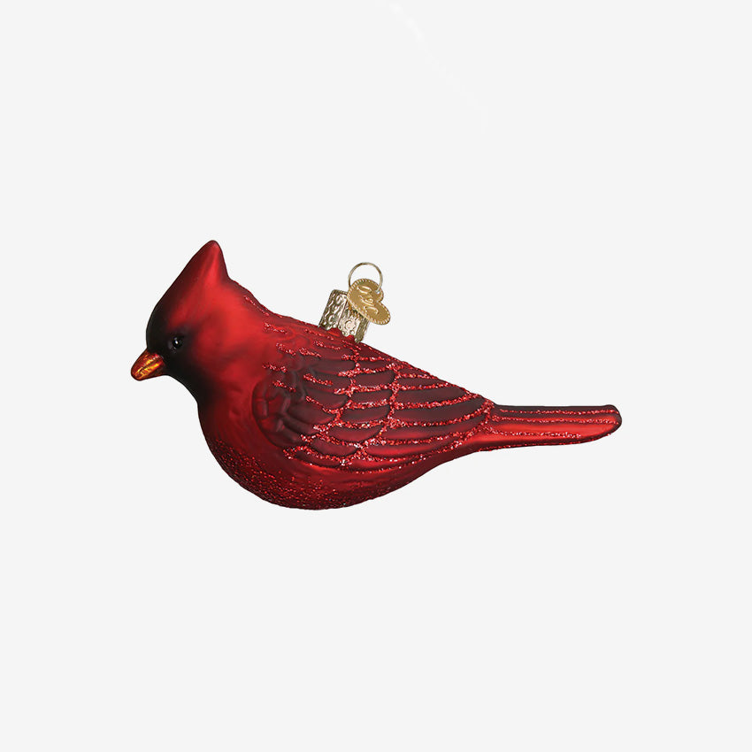 Old World Christmas | Blown Glass Ornament - Northern Cardinal