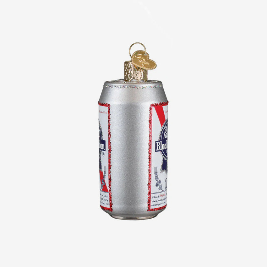 Old World Christmas | Blown Glass Ornament - Pabst Blue Ribbon Beer Can