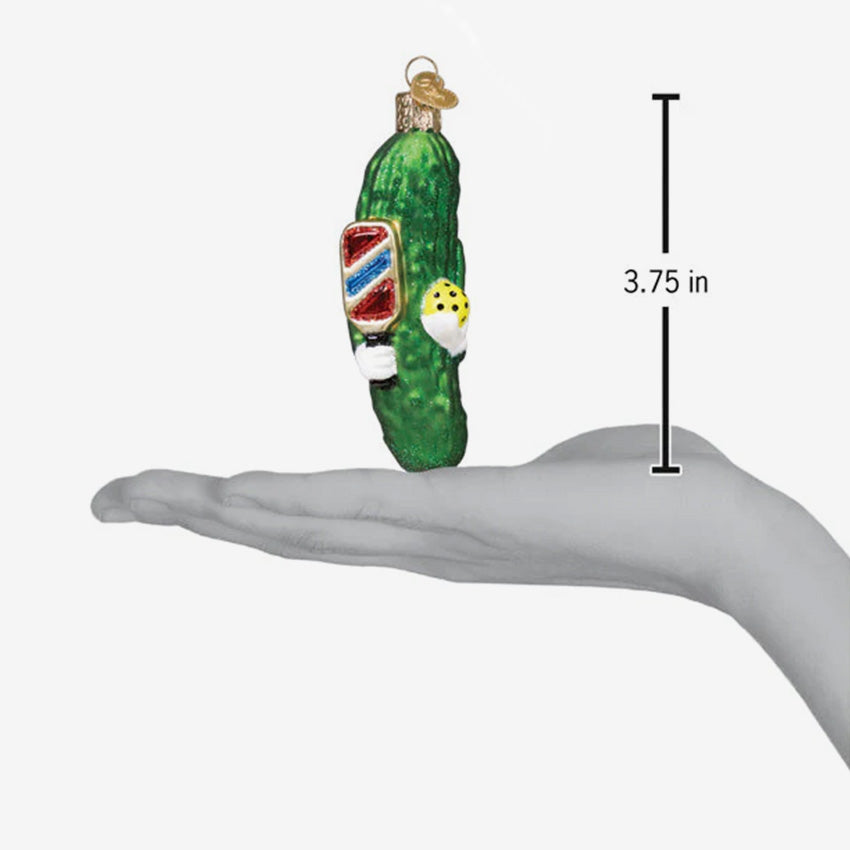 Old World Christmas | Blown Glass Ornament - Pickleball Pickle