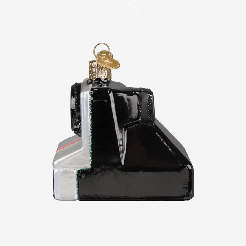 Old World Christmas | Blown Glass Ornament - Polaroid Onestep Camera