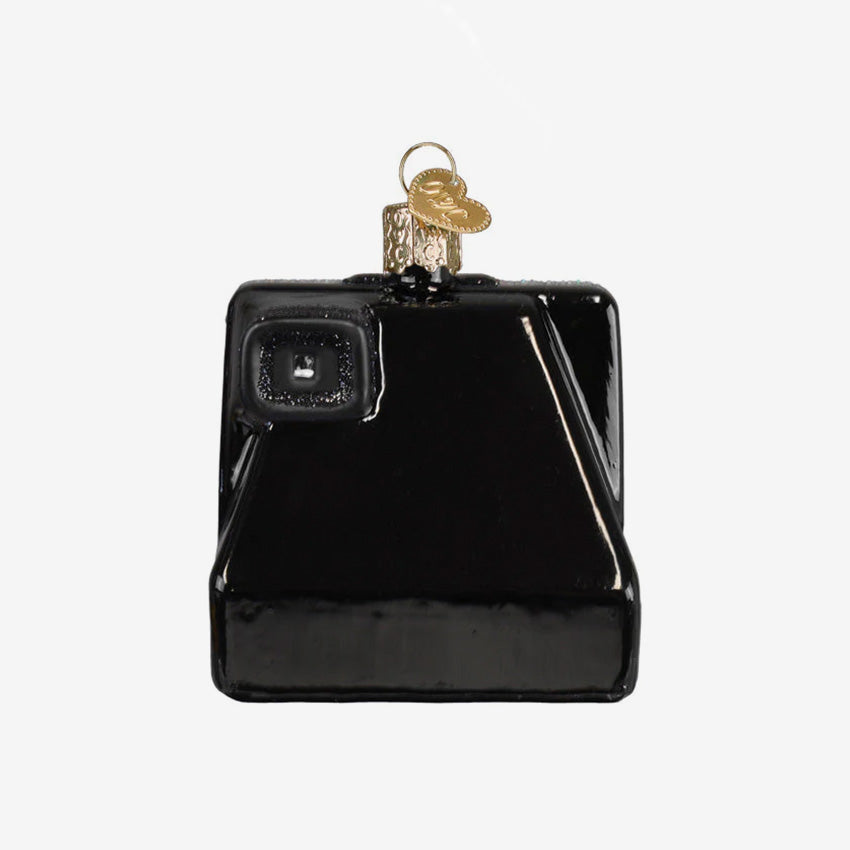Old World Christmas | Blown Glass Ornament - Polaroid Onestep Camera