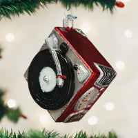 Old World Christmas | Blown Glass Ornament - Record Player