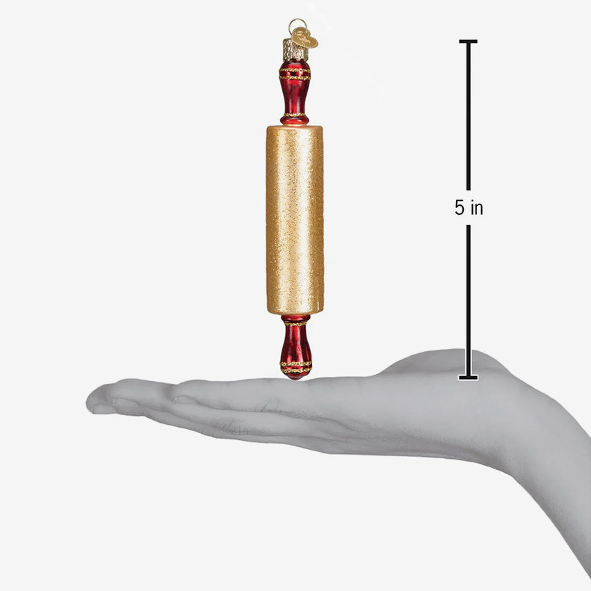 Old World Christmas | Blown Glass Ornament - Rolling Pin