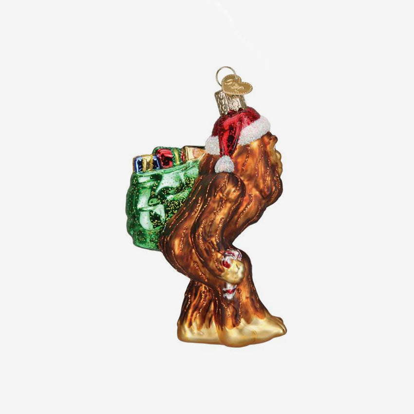 Old World Christmas | Blown Glass Ornament - Santa Sasquatch
