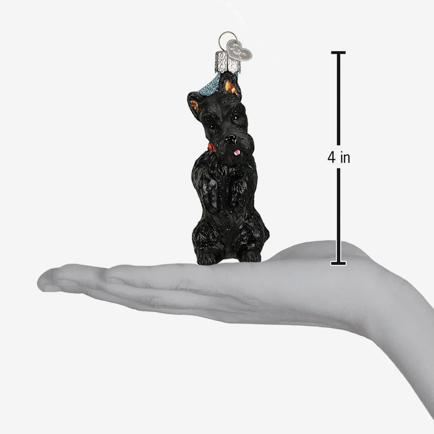 Old World Christmas | Blown Glass Ornament - Scottish Terrier