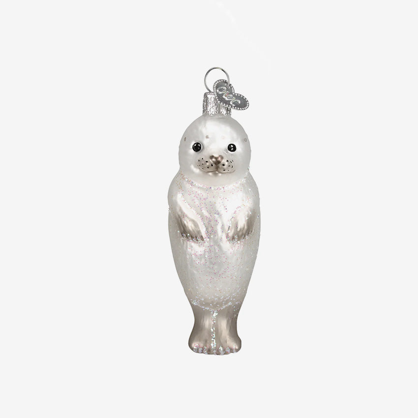 Old World Christmas | Blown Glass Ornament - Seal Pup