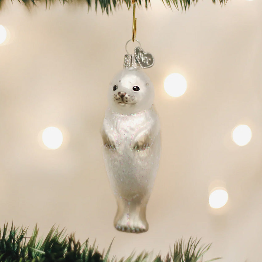 Old World Christmas | Blown Glass Ornament - Seal Pup