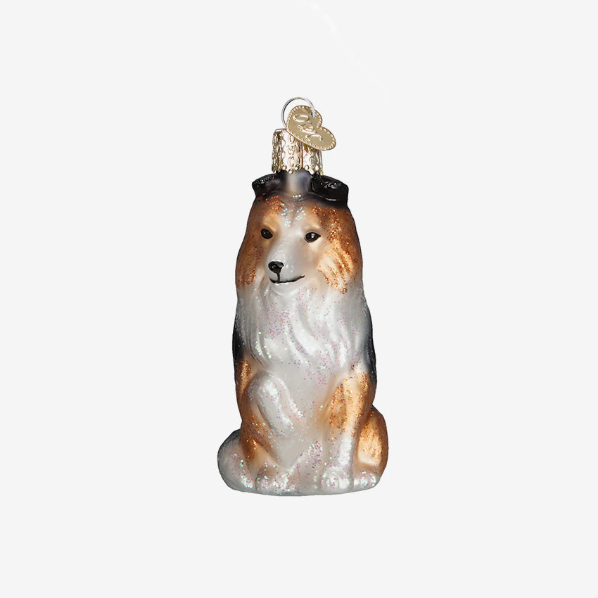 Old World Christmas | Blown Glass Ornament - Sheltie