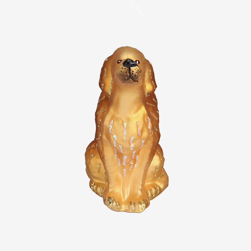 Old World Christmas | Blown Glass Ornament - Sitting Golden