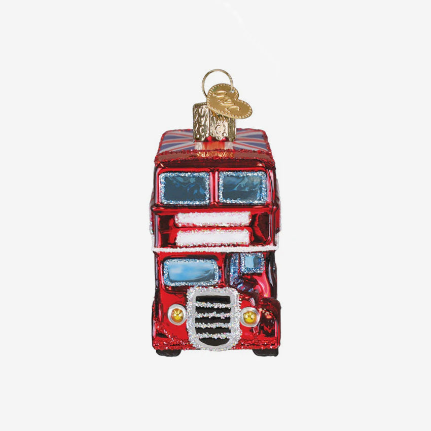 Old World Christmas | Blown Glass Ornament - The Rolling Stones British Bus