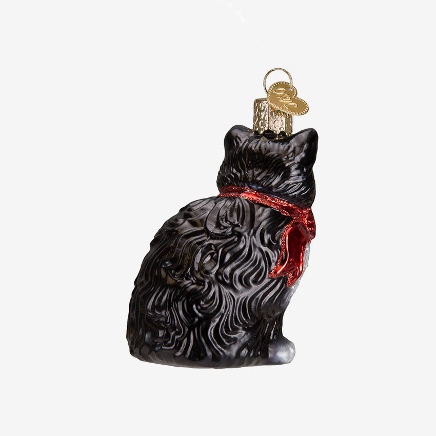 Old World Christmas | Blown Glass Ornament - Tuxedo Kitty
