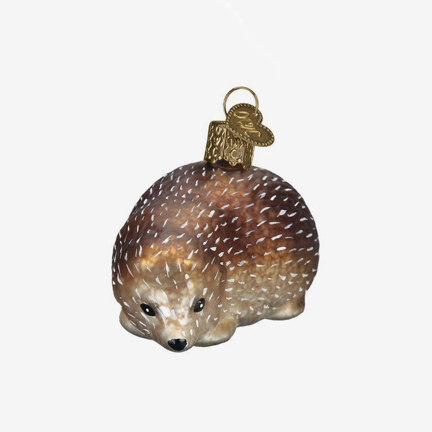 Old World Christmas | Blown Glass Ornament - Vintage Hedgehog