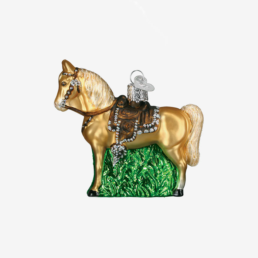 Old World Christmas | Blown Glass Ornament - Western Horse