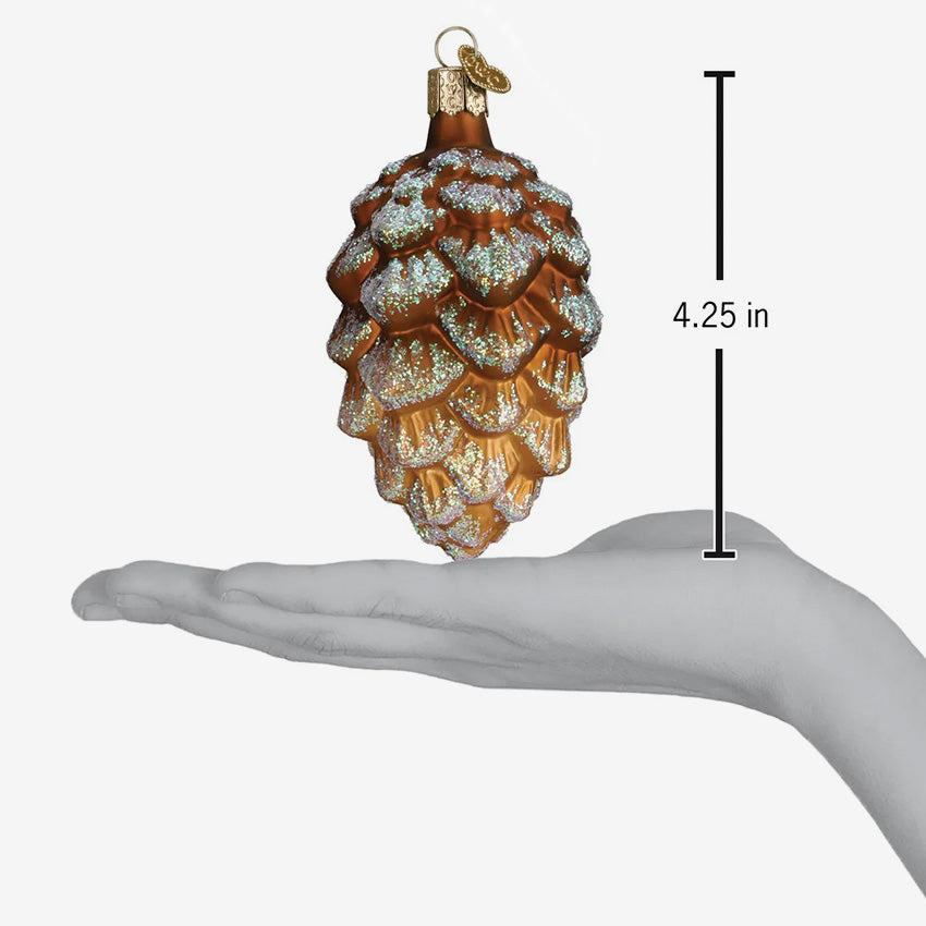 Old World Christmas | Ornement en verre soufflé - Pomme de pin des bois