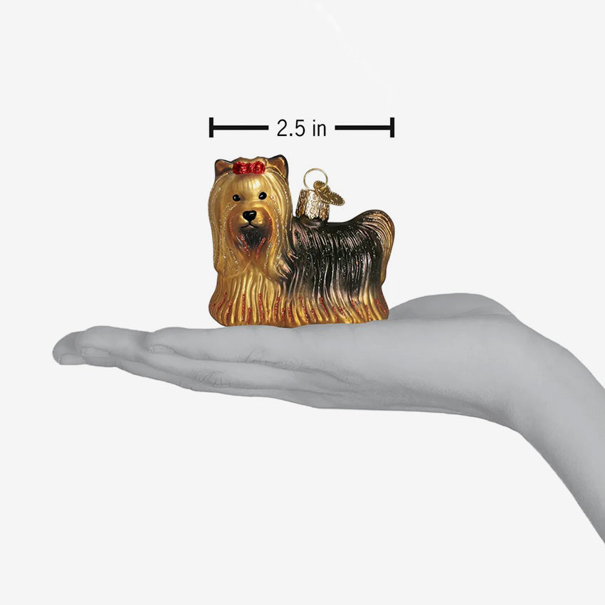 Old World Christmas | Blown Glass Ornament - Yorkie