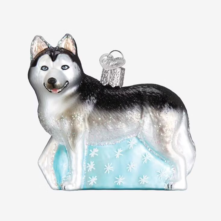Old World Christmas | Ornement en verre soufflé - Husky de Sibérie