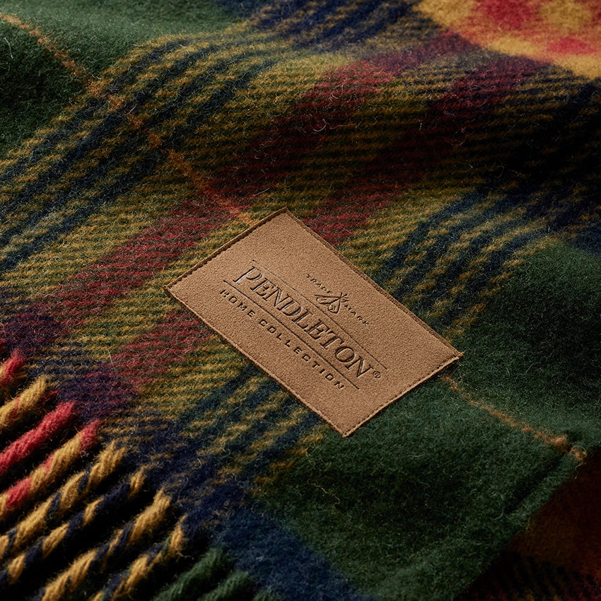 Pendleton | Motor Robe Throw with Leather Carrier - Forest Park