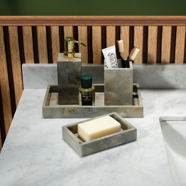 Pigeon & Poodle | Gorman Soap Dish - Grey