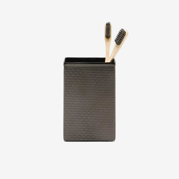Pigeon & Poodle | Ingram Brush Holder - Black Nickel