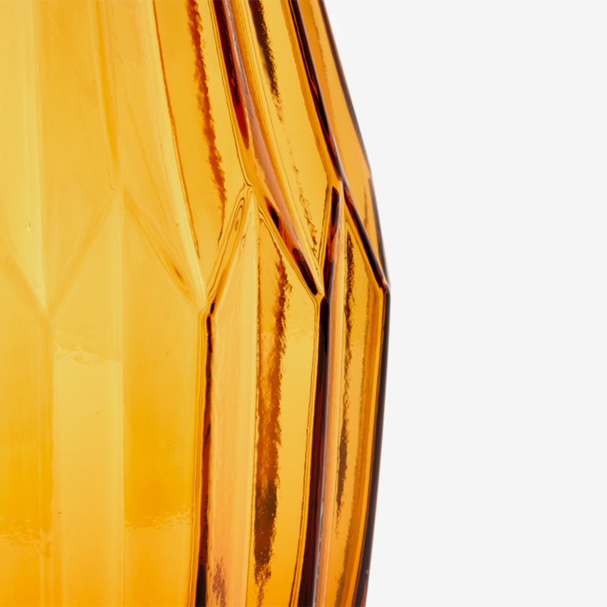 Polspotten | Glass Folds Vase - Ochre