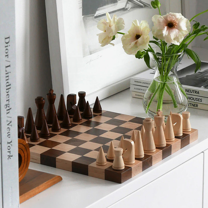 Printworks | Wood Chess - The Minimalist
