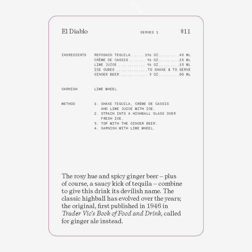 Rizzoli |The Cocktail Cabinet Recipe Cards: Tequila