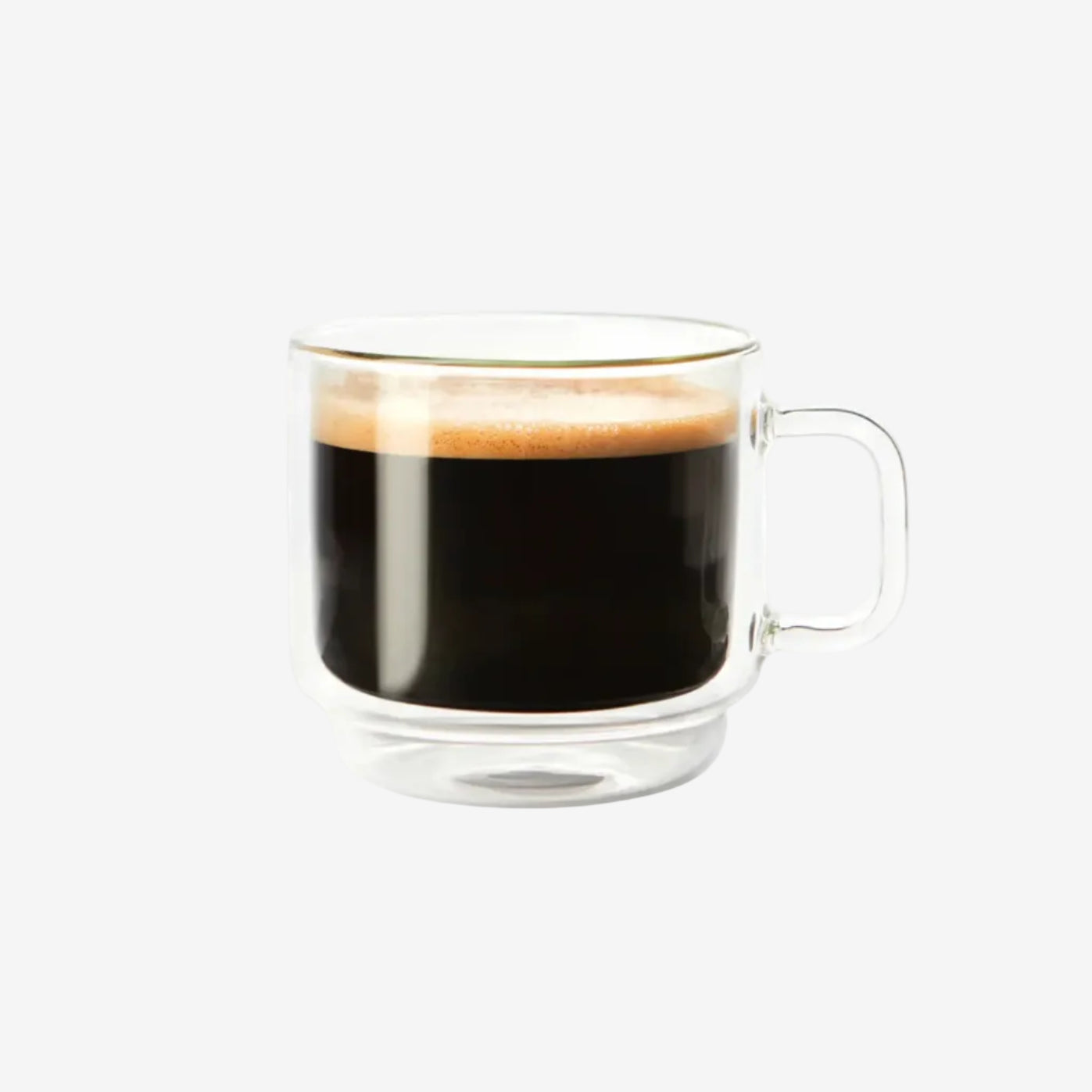 Safdie & Co | Barista Stackable Americano Glass Double Wall Mugs - Set of 2