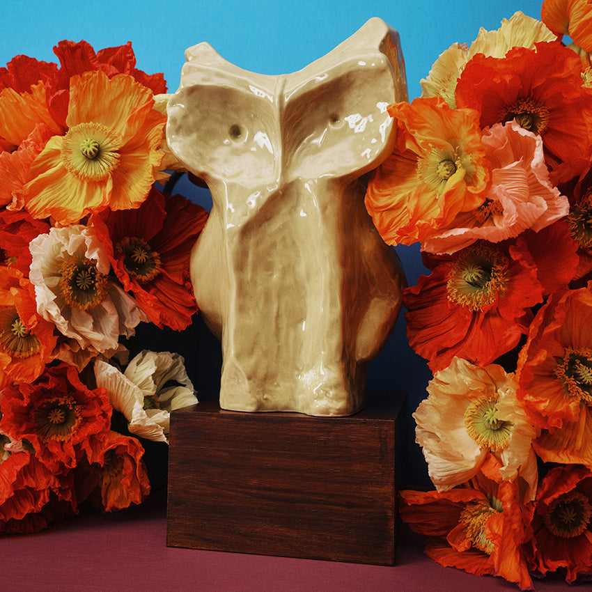Serax | Vase Owl - Yellow After Midnight