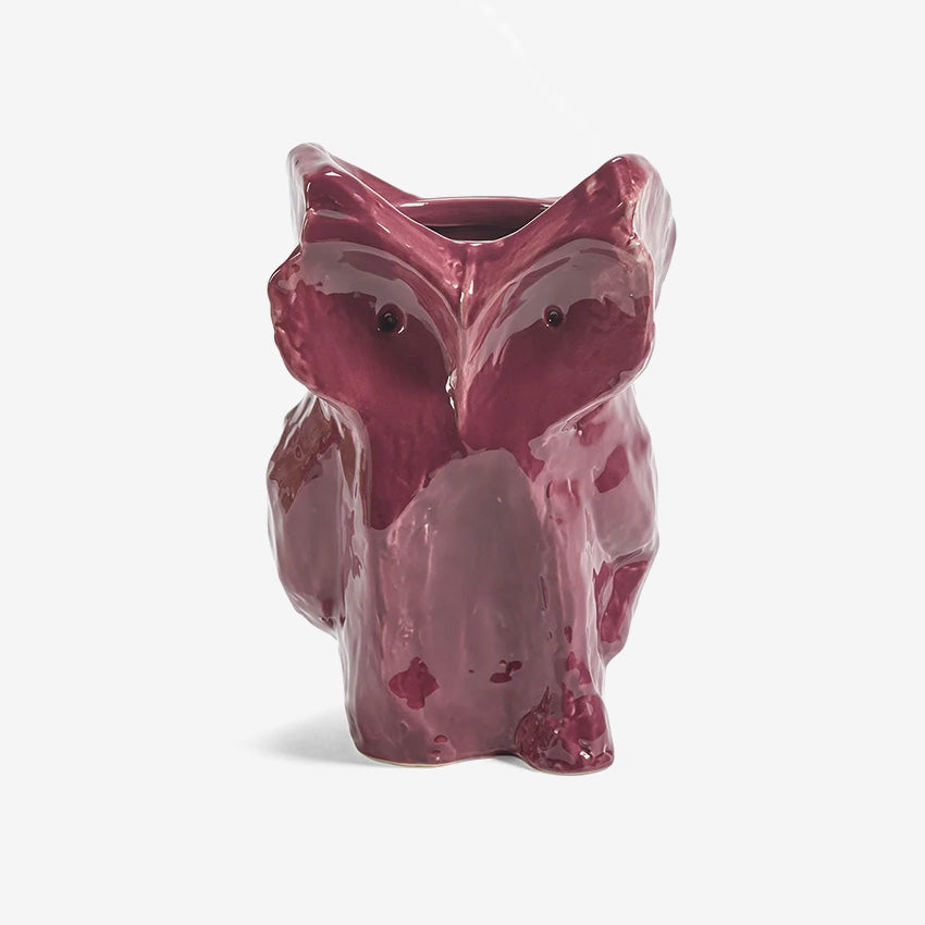 Serax | Owl Vase - Aubergine After Midnight