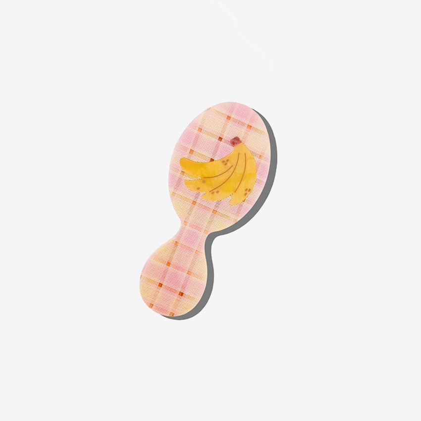 Solar Eclipse | Brosse Handbag Hero Banane Peinte à la Main