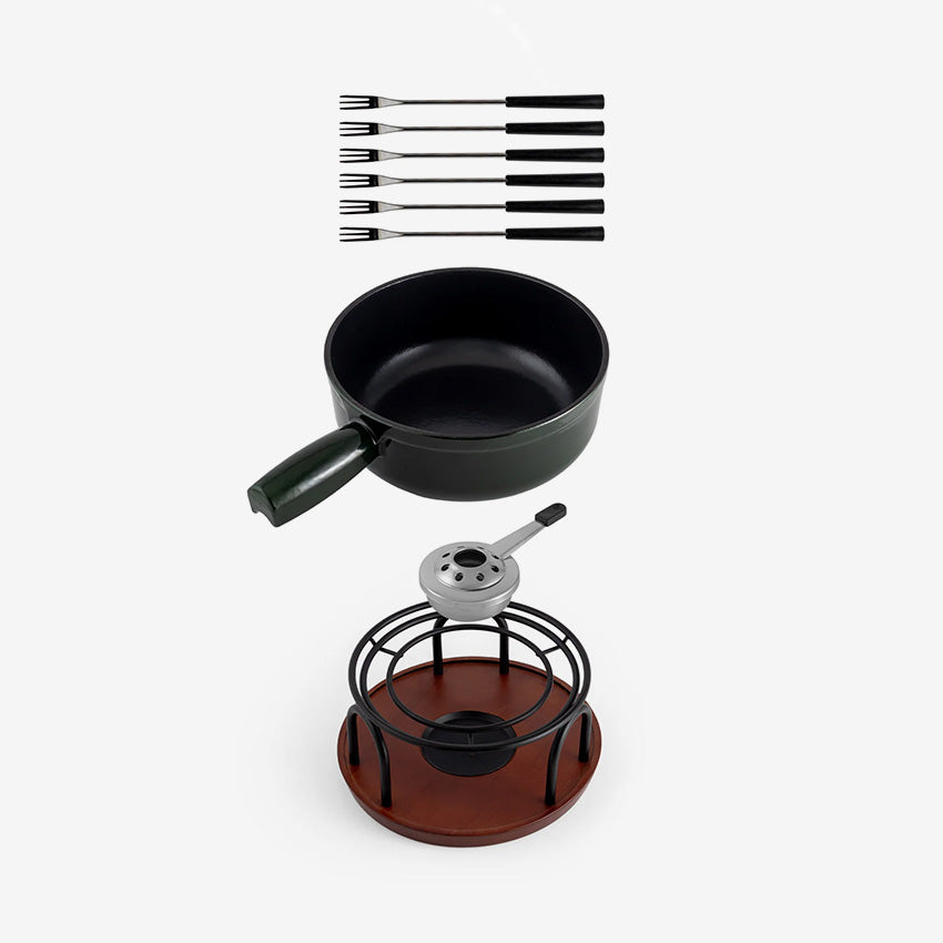 Swissmar | Ticino Cast Iron Fondue Set - 9 Pieces