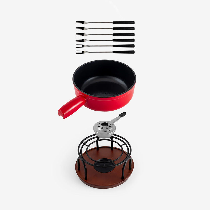 Swissmar | Ticino Cast Iron Fondue Set - 9 Pieces