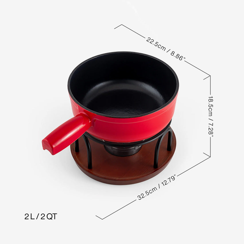 Swissmar | Ticino Cast Iron Fondue Set - 9 Pieces