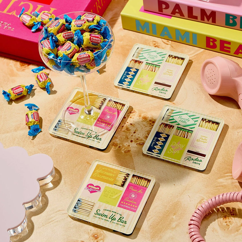 Tart By Taylor | California Matchbook Coasters - Set of 4