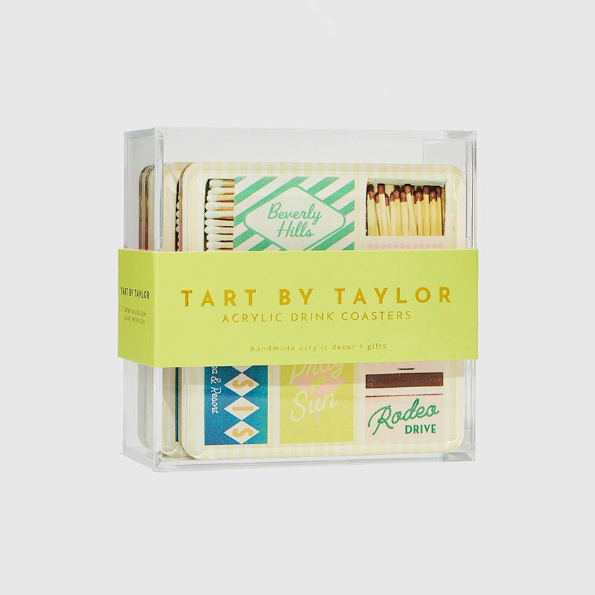 Tart By Taylor | California Matchbook Coasters - Set of 4