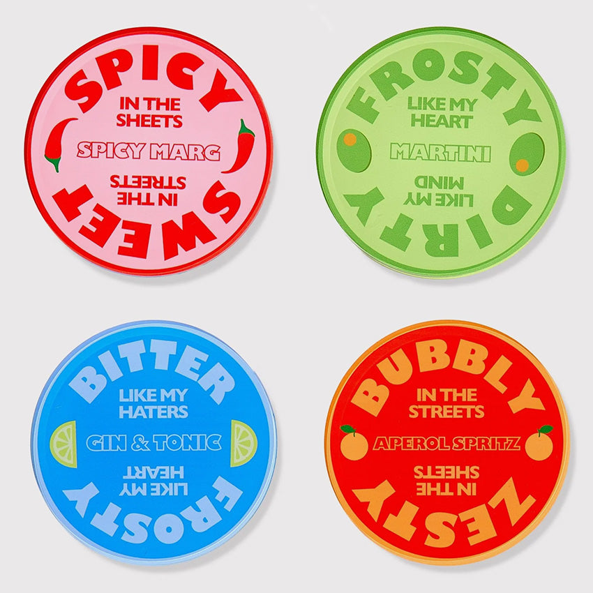 Tart By Taylor | Drinks On Me Coasters - Set of 4