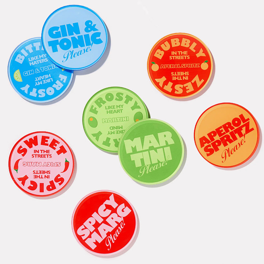 Tart By Taylor | Drinks On Me Coasters - Set of 4