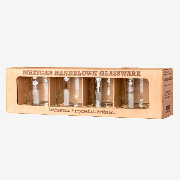 Verve Culture | Handblown Mexican Double Old-Fashioned Glasses - Set of 4