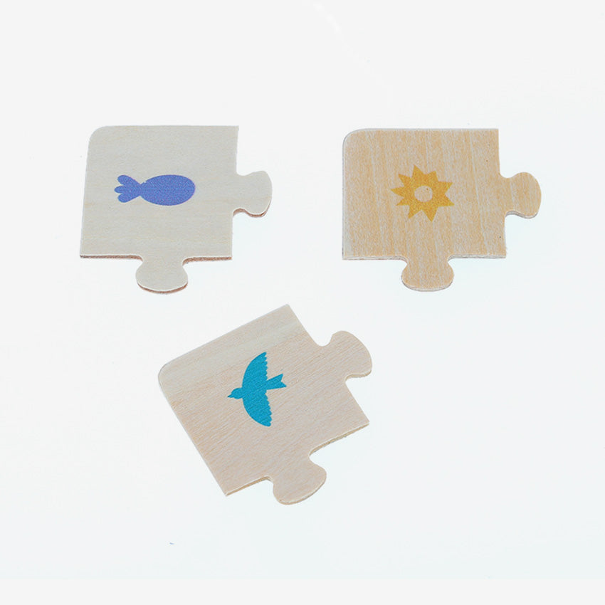 Vilac | Ensemble de 3 puzzles - Terre/Mer/Ciel