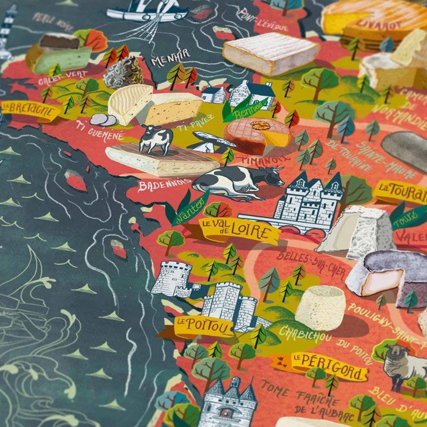 Water & Wines | France Cheese Puzzle