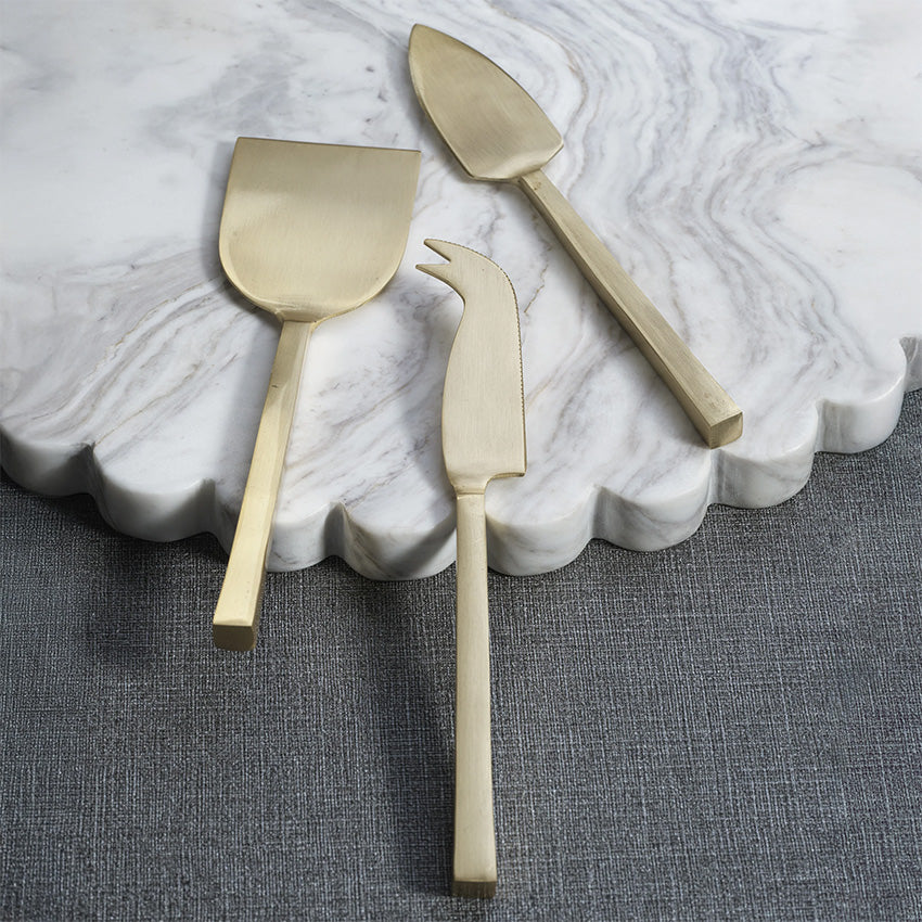 Zodax | Cheese Slicer and Server Set - Gold