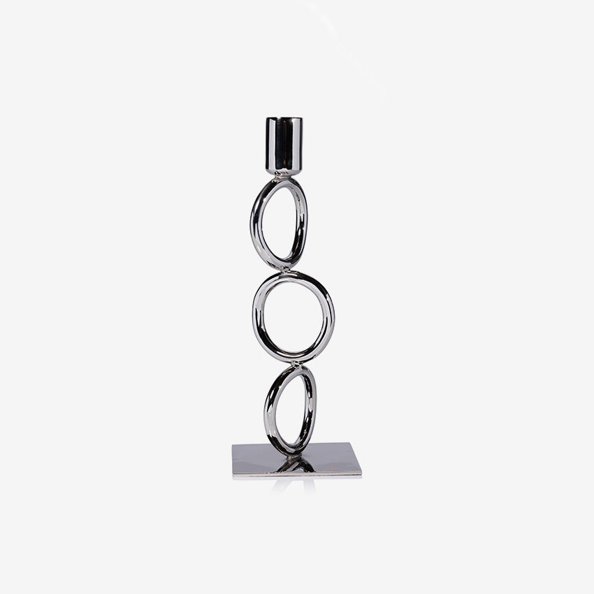 Zodax | Bougeoir Circa - Nickel poli