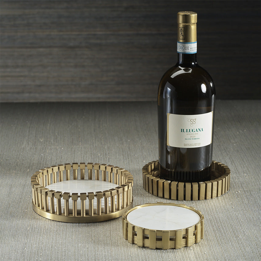 Zodax | Cirque Metal Wine / Champagne Bottle Coaster