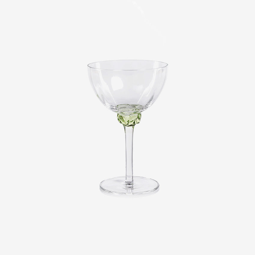 Zodax | Colette Optic Glassware - Martini/Cocktail Glass