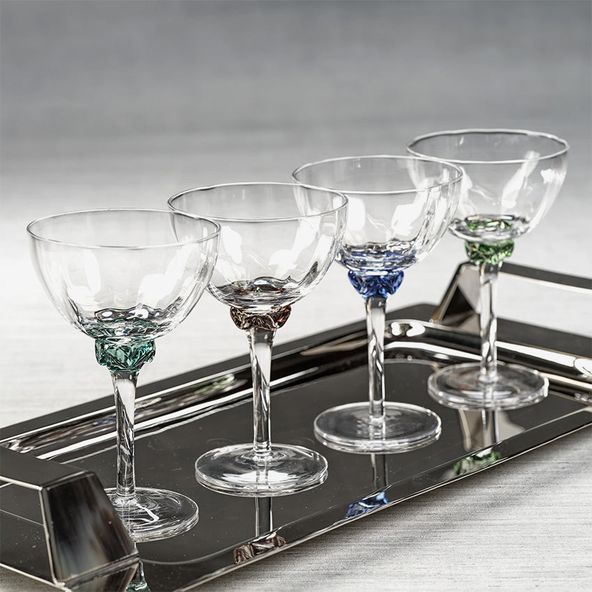 Zodax | Colette Optic Glassware - Martini/Cocktail Glass