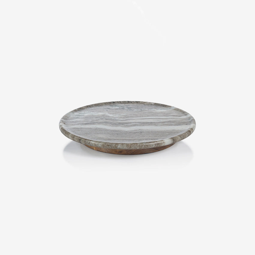 Zodax | Crema Marfil Marble Lazy Susan